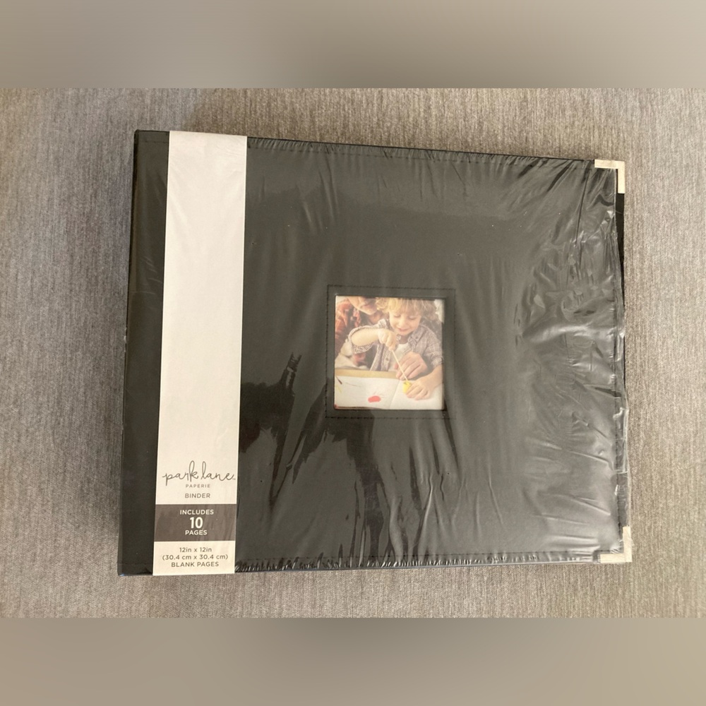 Photo Album Park Lane 10 Pages 12x12in Blank Pages - Leather Ring Binder